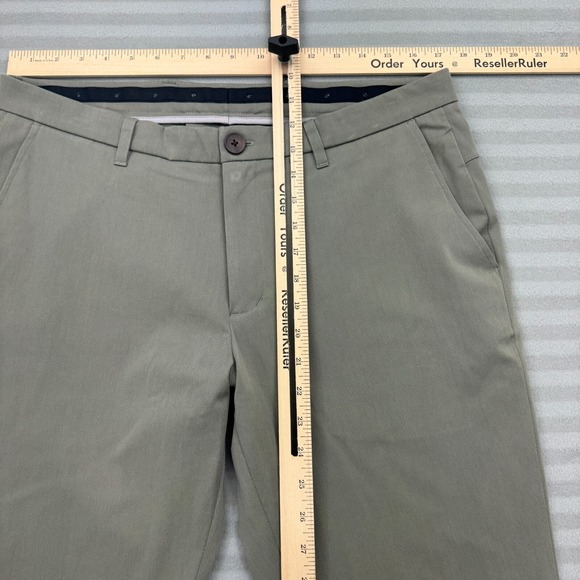 Ministry of Supply Pants Mens 34 x 31 Gray Flat Front Slim Fit Kinetic Chino - Picture 4 of 6